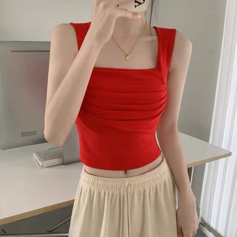 Capetown Ruched Built-In Bra Top